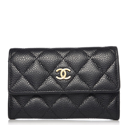 Chanel Caviar Quilted Flap Card Holder Black 1 of 11