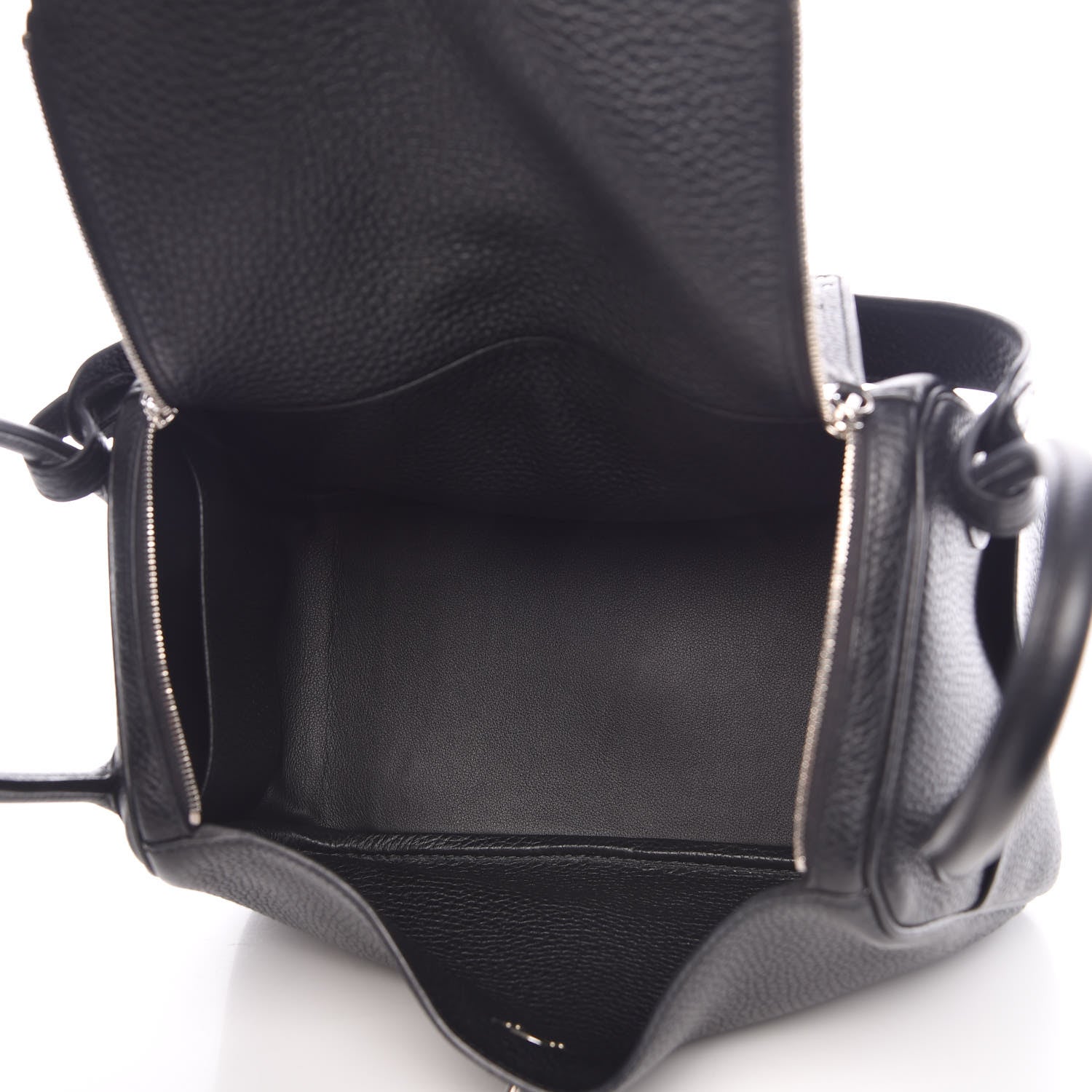 Hermes Taurillon Clemence Lindy 26 Black 5 of 8
