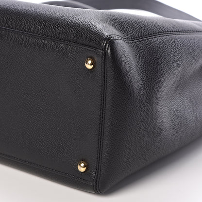 Chanel Calfskin Cerf Executive Shopper Tote Black 11 of 11