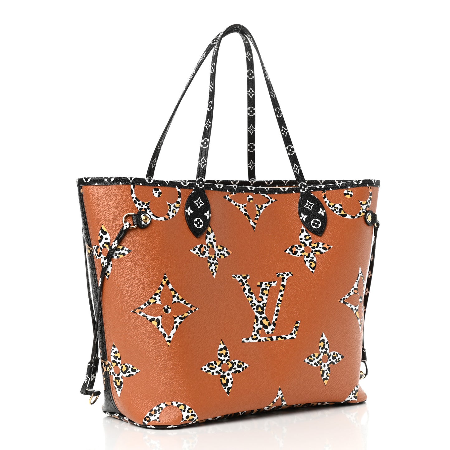 Monogram Giant Jungle Neverfull MM Black