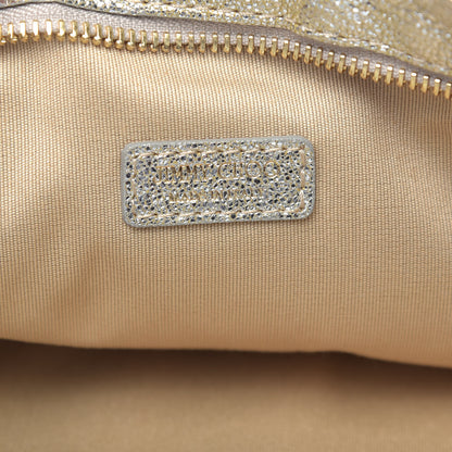 Jimmy Choo Metallic Calfskin Rhea Shoulder Bag Silver 6 of 8