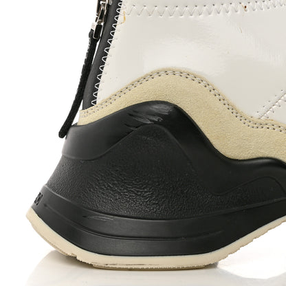 Fendi Vernice High-Tech Womens FFluid Zip Up Sneakers 36.5 White Black 11 of 12