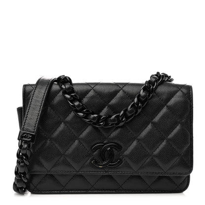 Chanel Caviar Quilted My Everything Wallet On Chain WOC Black 1 of 11