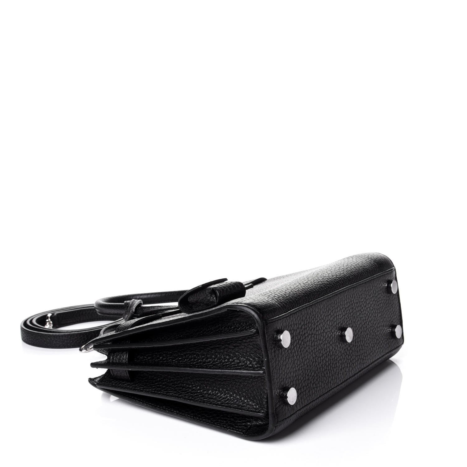 Saint Laurent Grained Calfskin Nano Sac De Jour Black 3 of 5