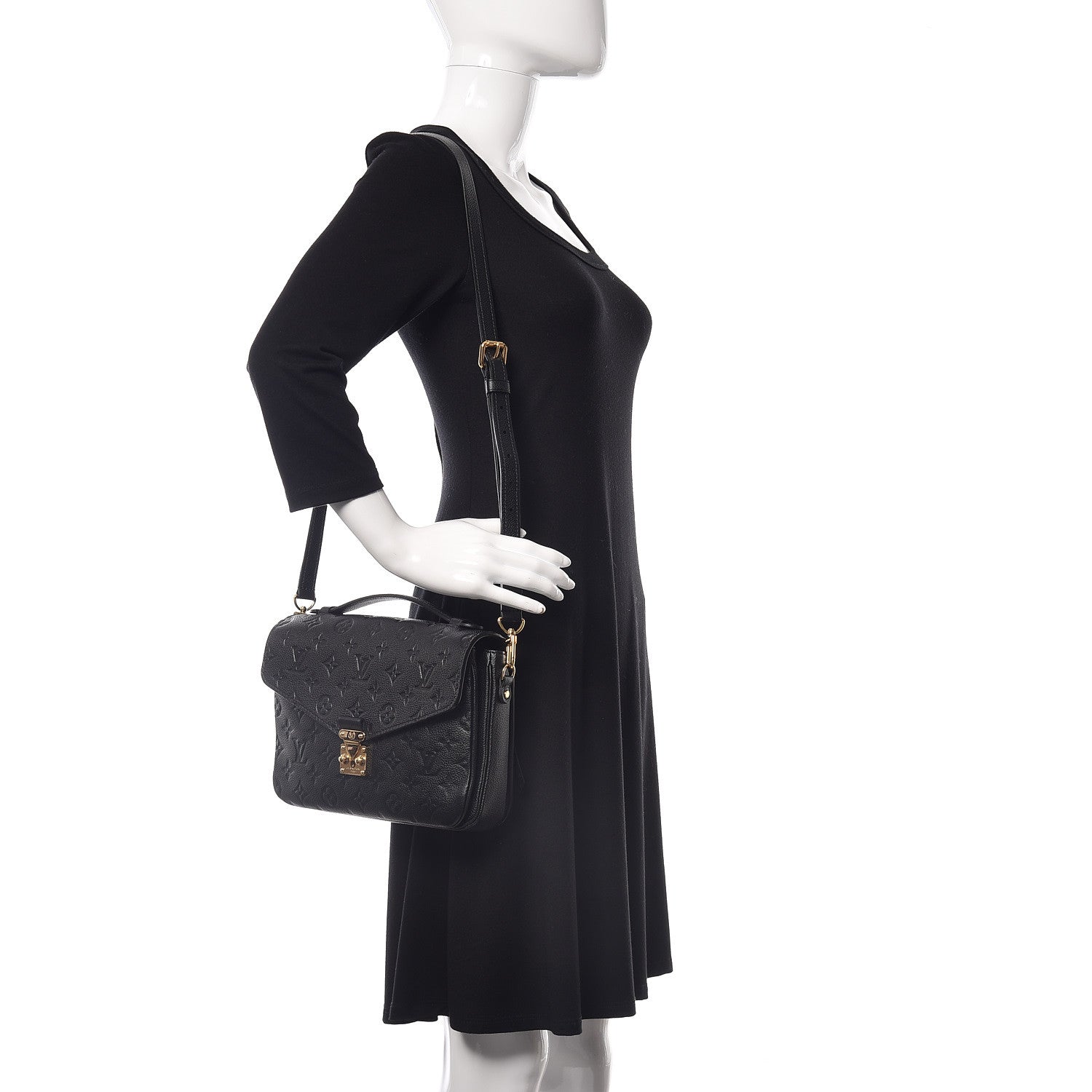 Louis Vuitton Empreinte Pochette Metis Black 2 of 10