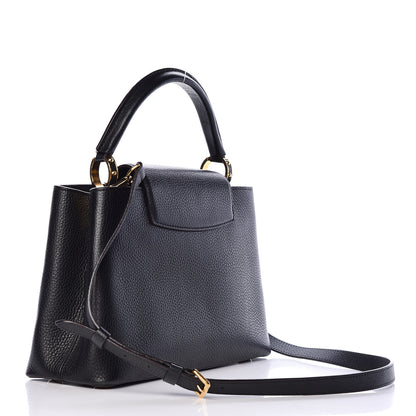 Louis Vuitton Taurillon Capucines PM Black 3 of 10