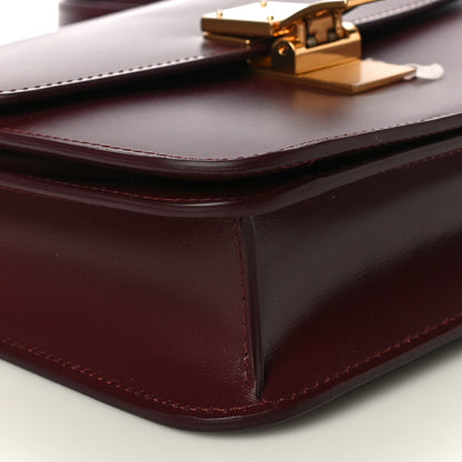 Celine Box Calfskin Teen Classic Box Flap Bag Burgundy 9 of 10
