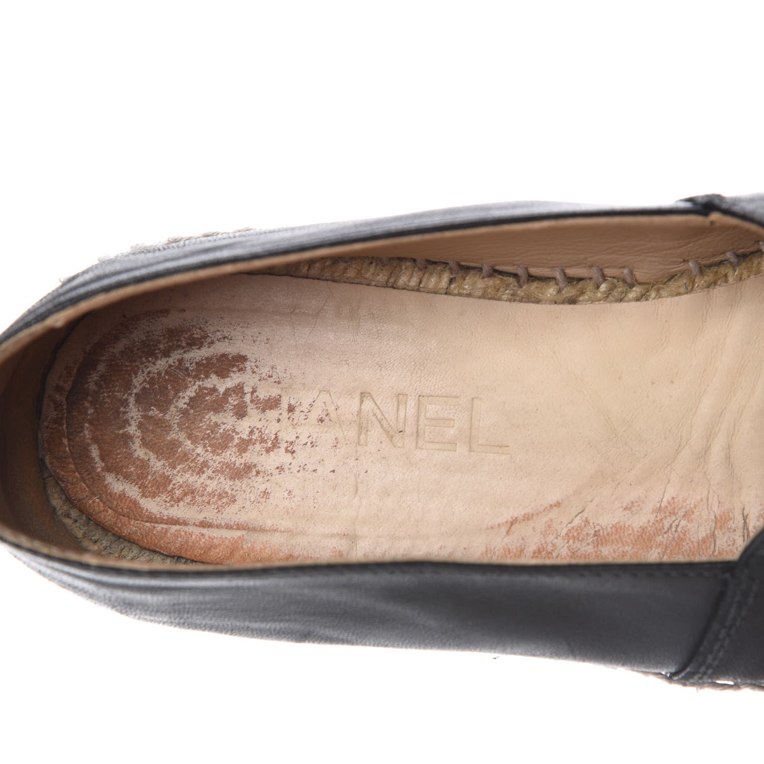 Chanel Lambskin CC Espadrilles 37 Black 8 of 15