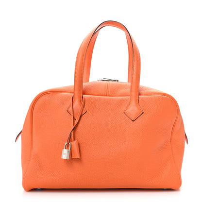 Hermes Taurillon Clemence Victoria II 35 Orange 1 of 11