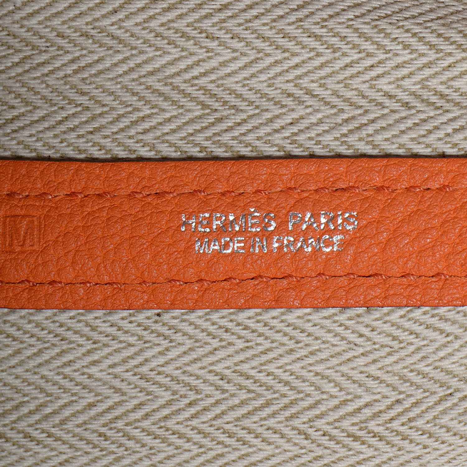 Hermes Veau Negonda Garden Party Tote MM 36 Orange 8 of 14