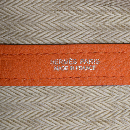 Hermes Veau Negonda Garden Party Tote MM 36 Orange 8 of 14