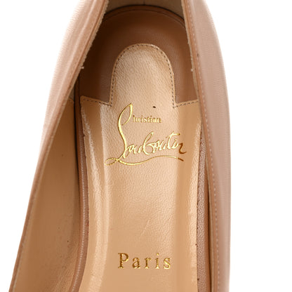 Christian Louboutin Kid Bareta Flats 40.5 Nude Light Gold 6 of 8