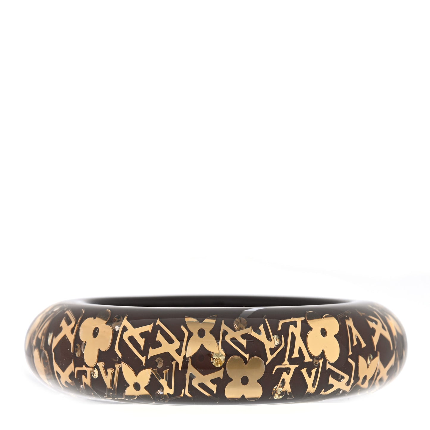 Resin Swarovski Medium Inclusion Bracelet GM Praline