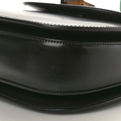 Gucci Boarded Dyana Lux Calfskin Web Small Bamboo 1947 Top Handle Bag Black 11 of 12