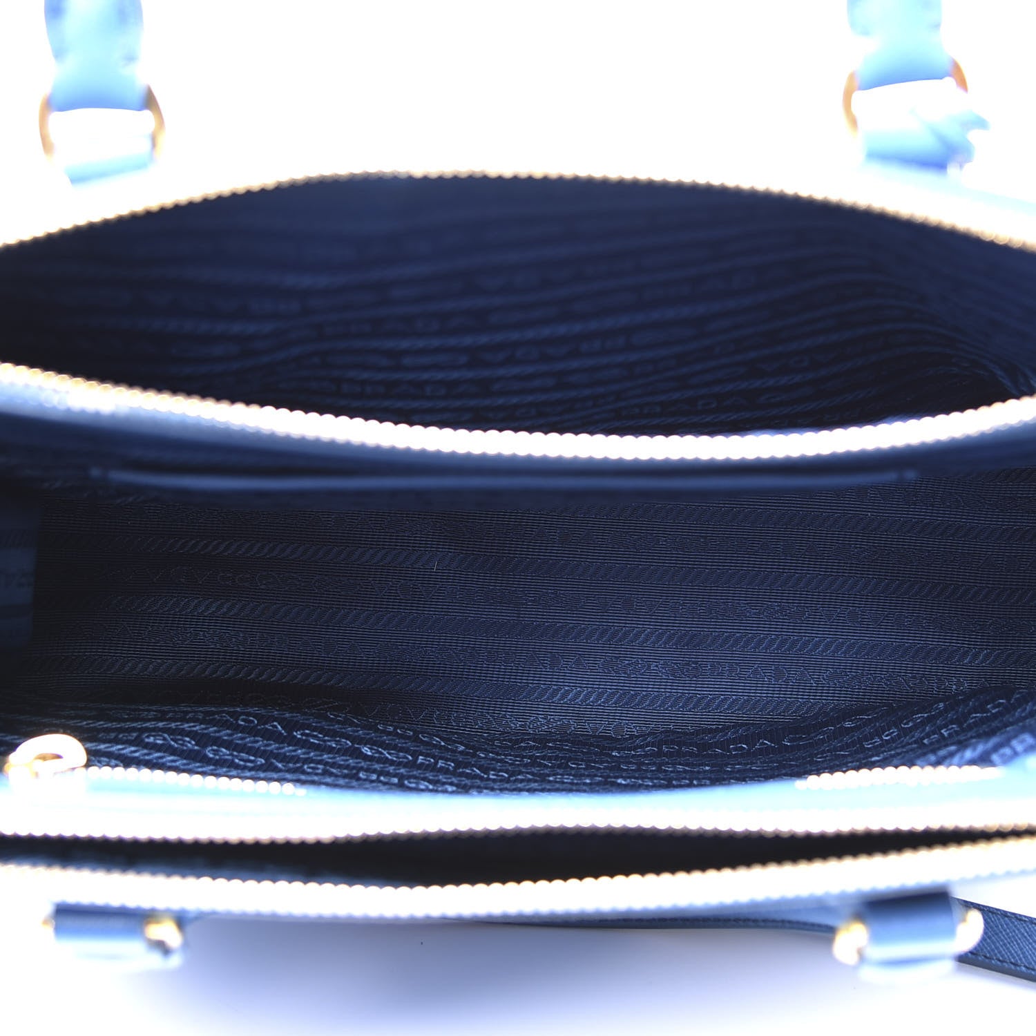 Prada Saffiano Small Galleria Double Zip Tote Cobalto 4 of 11
