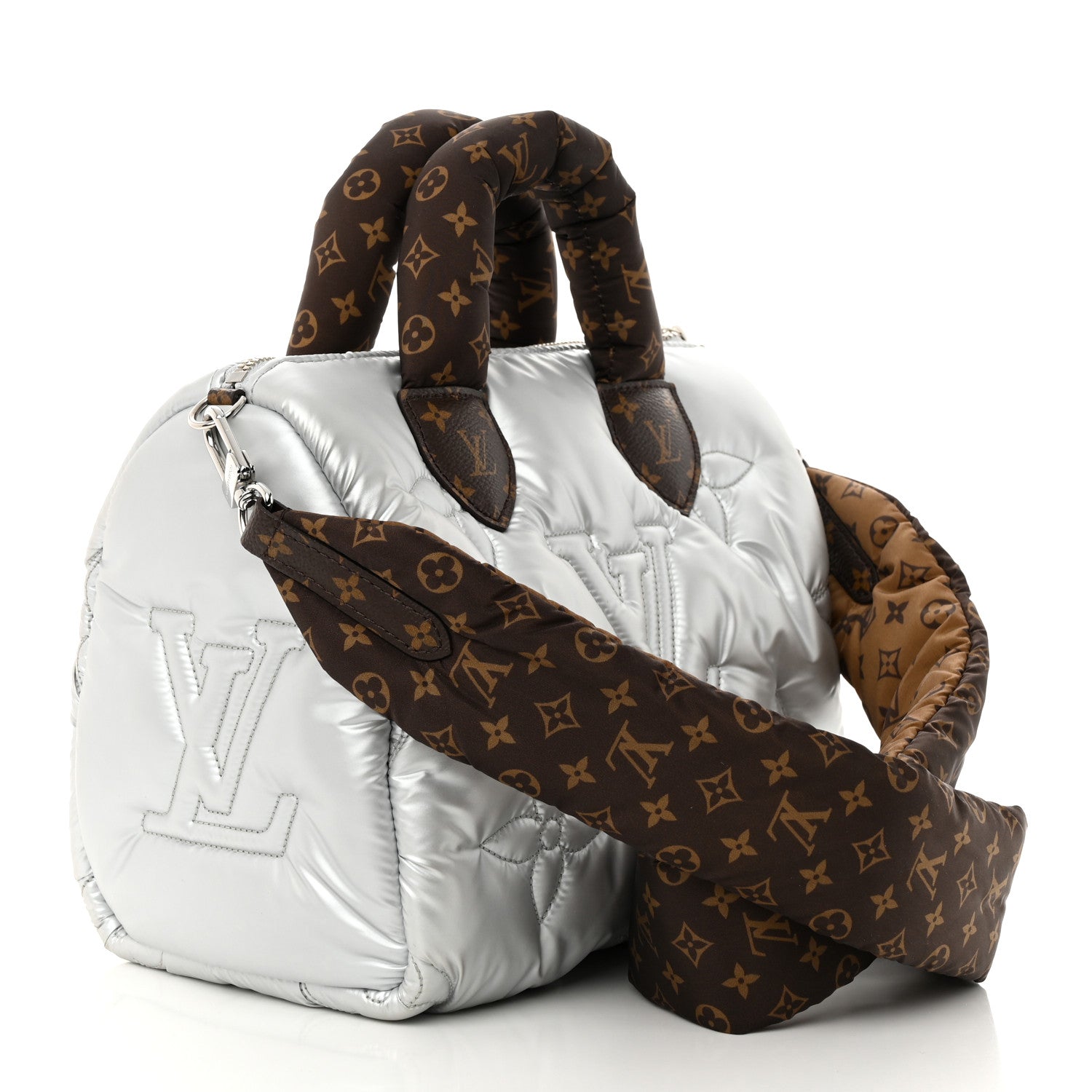 Louis Vuitton Econyl Mini Monogram Pillow Speedy Bandouliere 25 Silver 3 of 9