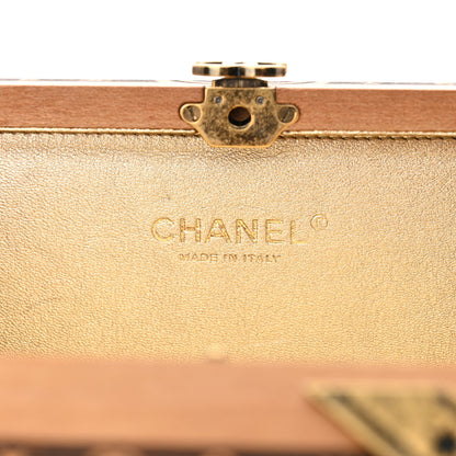 Chanel Wood Havana By Night Cigar Box Minaudiere Brown 7 of 12