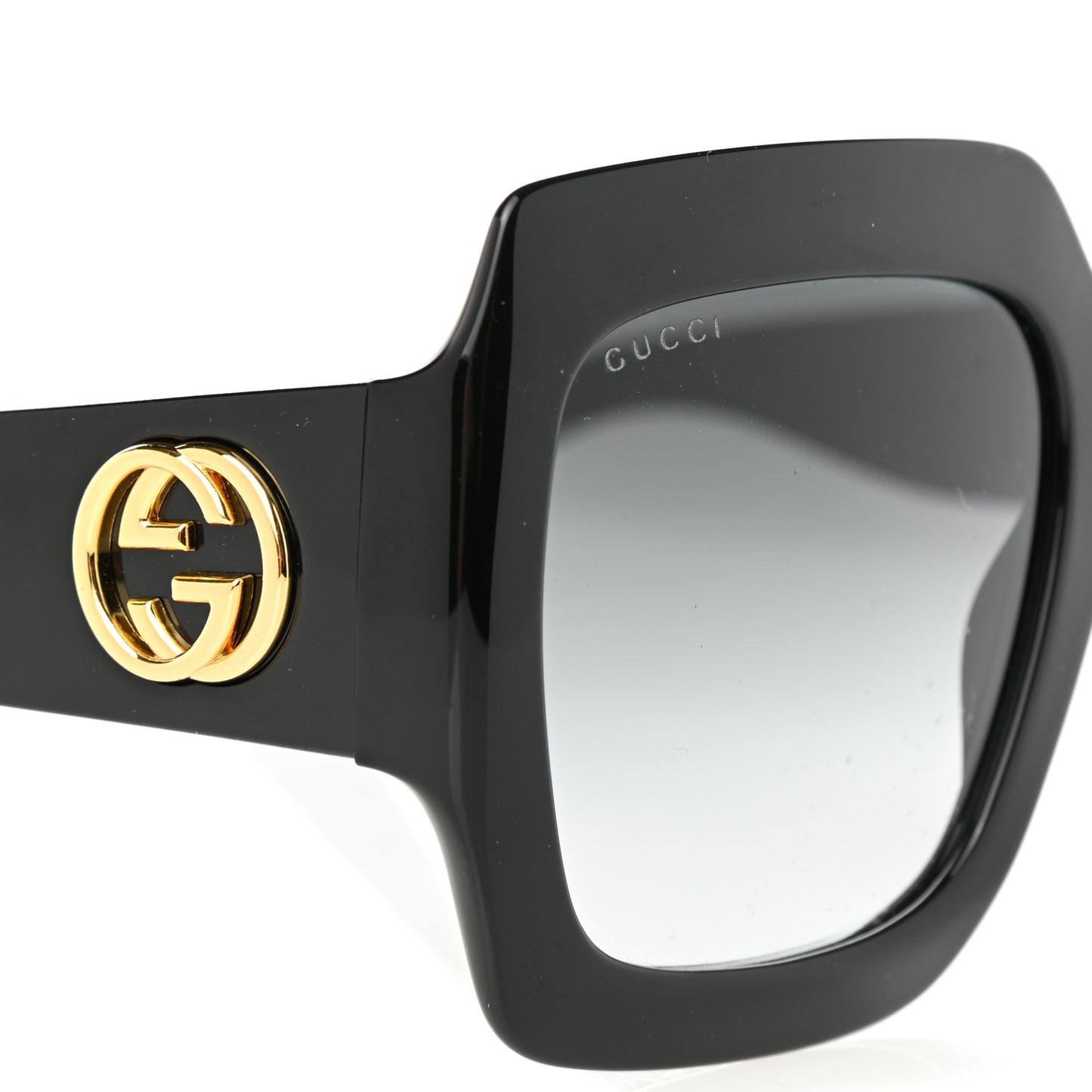 Acetate Square Frame Sunglasses GG0053S Black