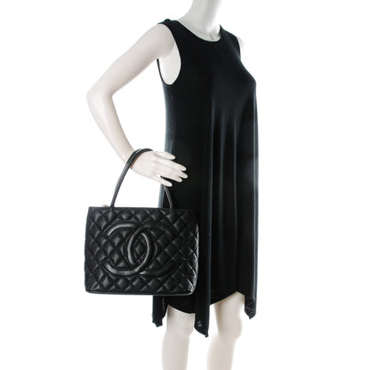 Chanel Caviar Quilted Medallion Tote Black 2 of 7