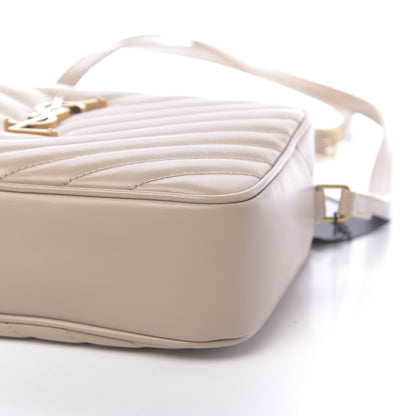 Saint Laurent Calfskin Matelasse Monogram Lou Camera Bag Dark Beige 7 of 9