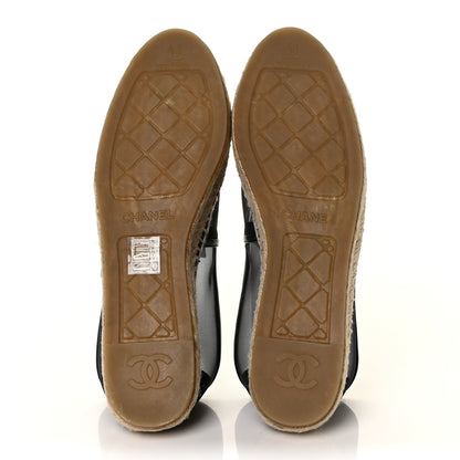 Chanel Mesh Grosgrain CC Espadrilles 41 Black 5 of 9