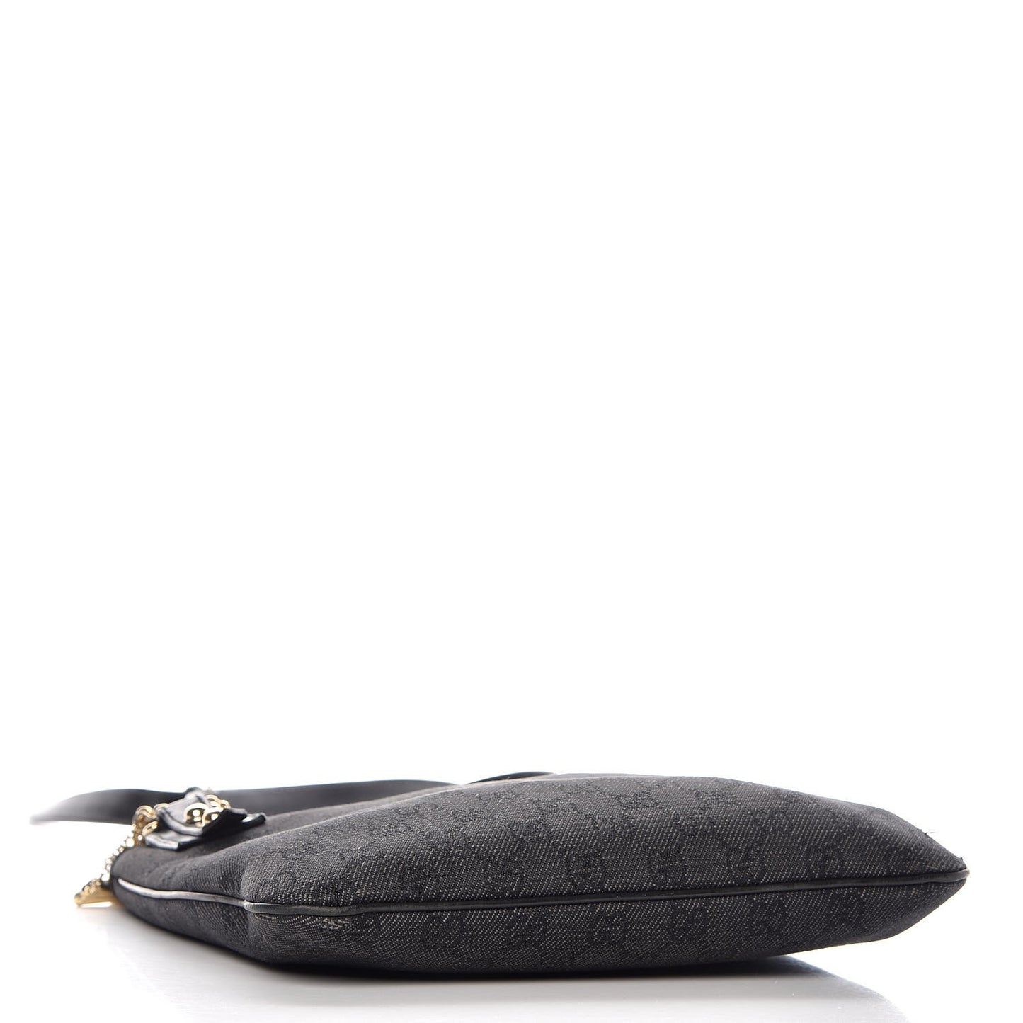 Monogram Flat Messenger Bag Black