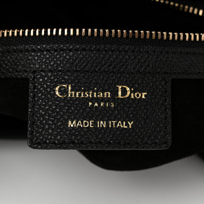 Christian Dior Grained Calfskin Saddle Bag Black 6 of 10