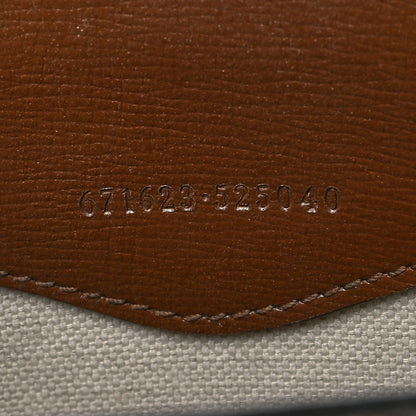 Gucci GG Supreme Monogram Azalea Calfskin Mini Retro Interlocking G Tote Bag Beige Ebony Brown Sugar 7 of 11