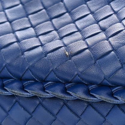 Bottega Veneta Nappa Intrecciato Large Veneta Hobo Baltic Blue 10 of 11