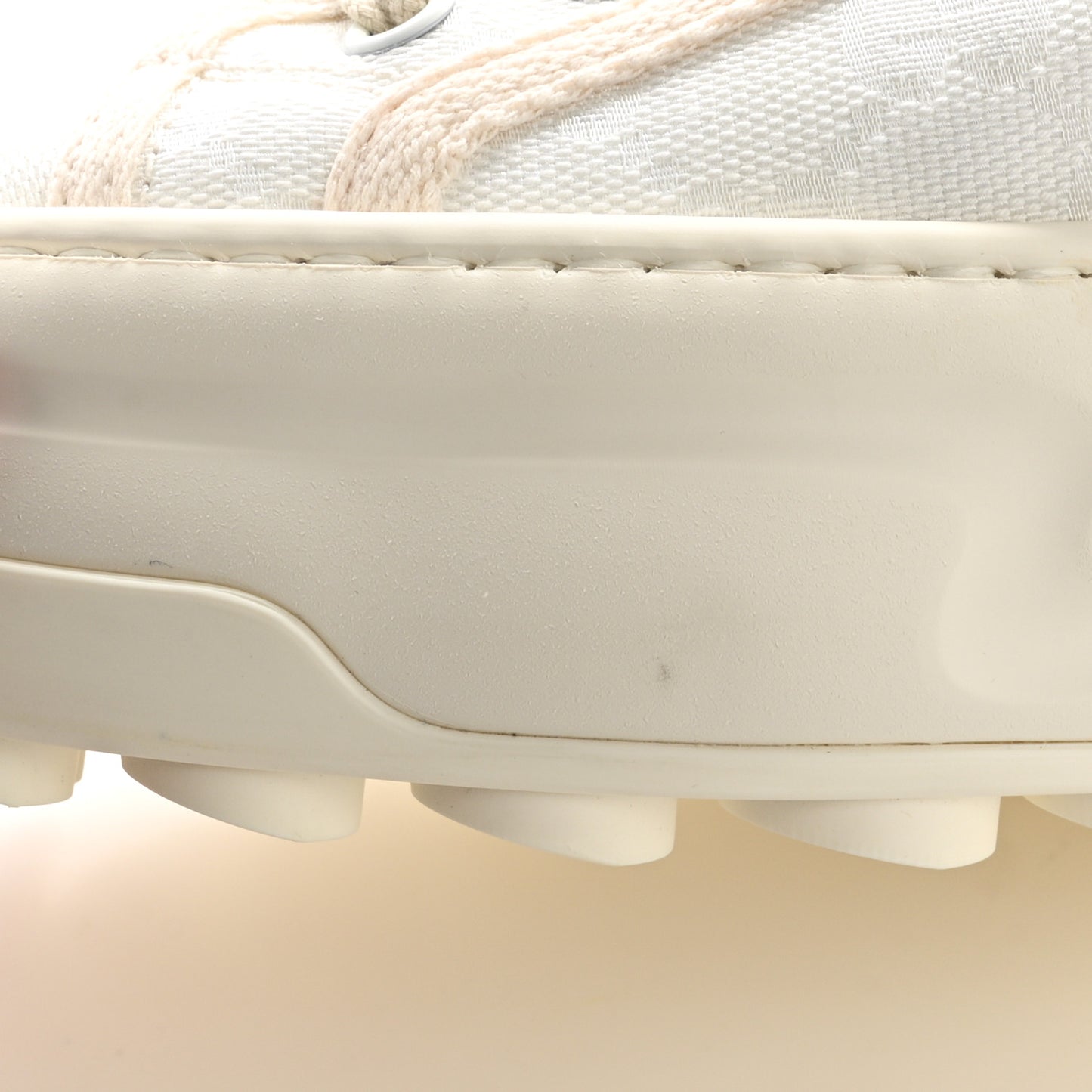 GG Monogram Womens 1977 Tennis Platform 52mm Sneakers 36.5 Great White Mystic White