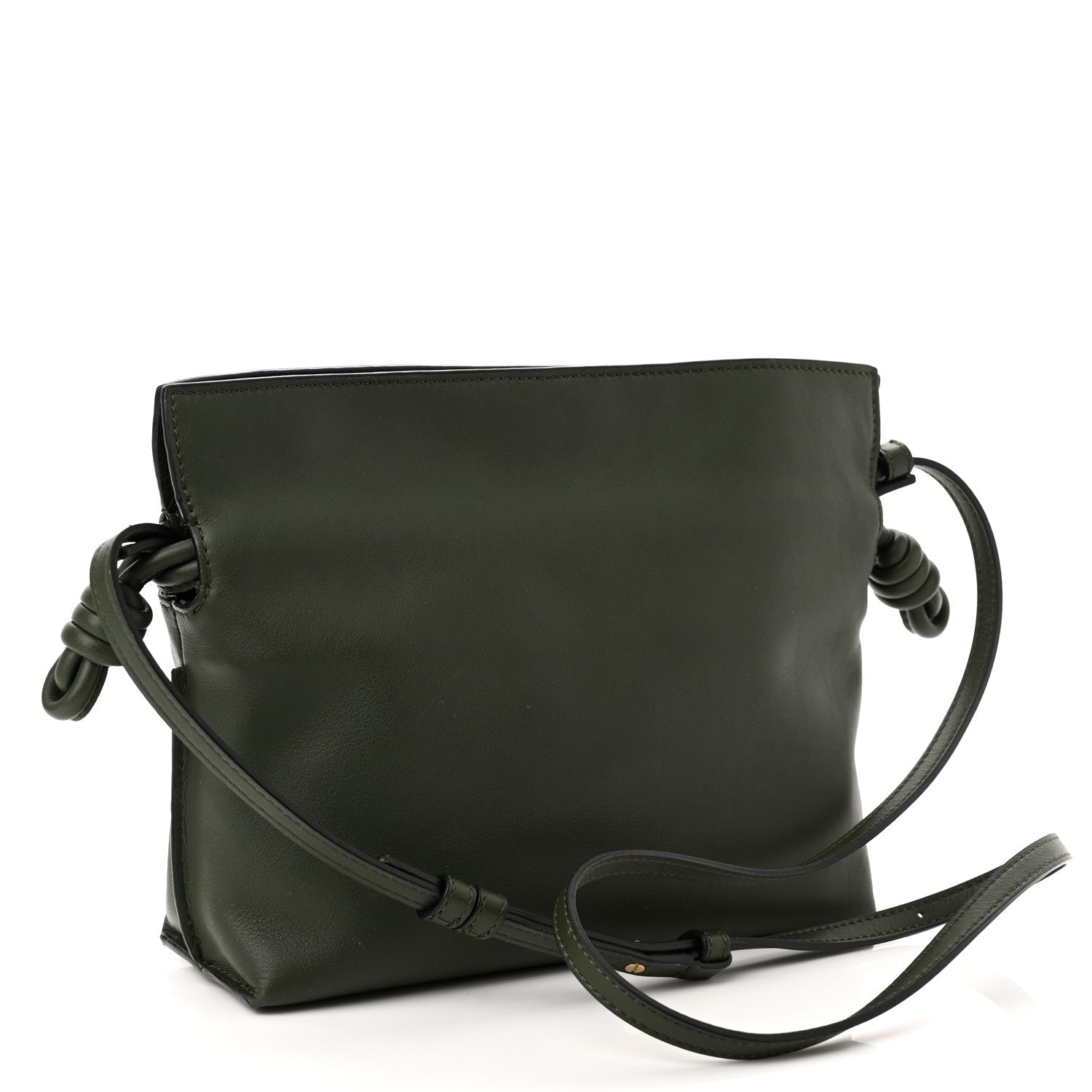 Loewe Calfskin Mini Flamenco Knot Clutch Vintage Khaki 3 of 10