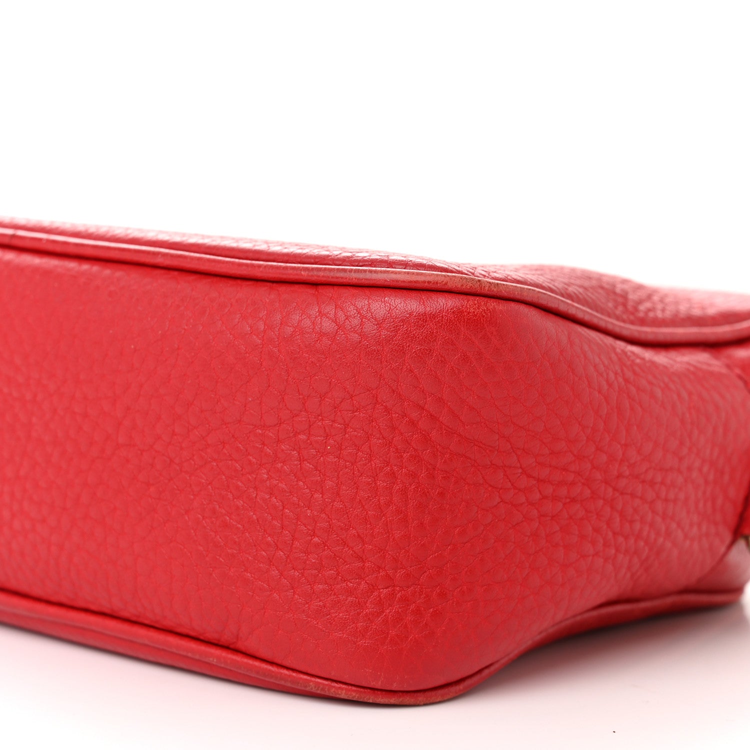 Gucci Pebbled Calfskin Small Soho Disco Bag Tabasco Red 10 of 19