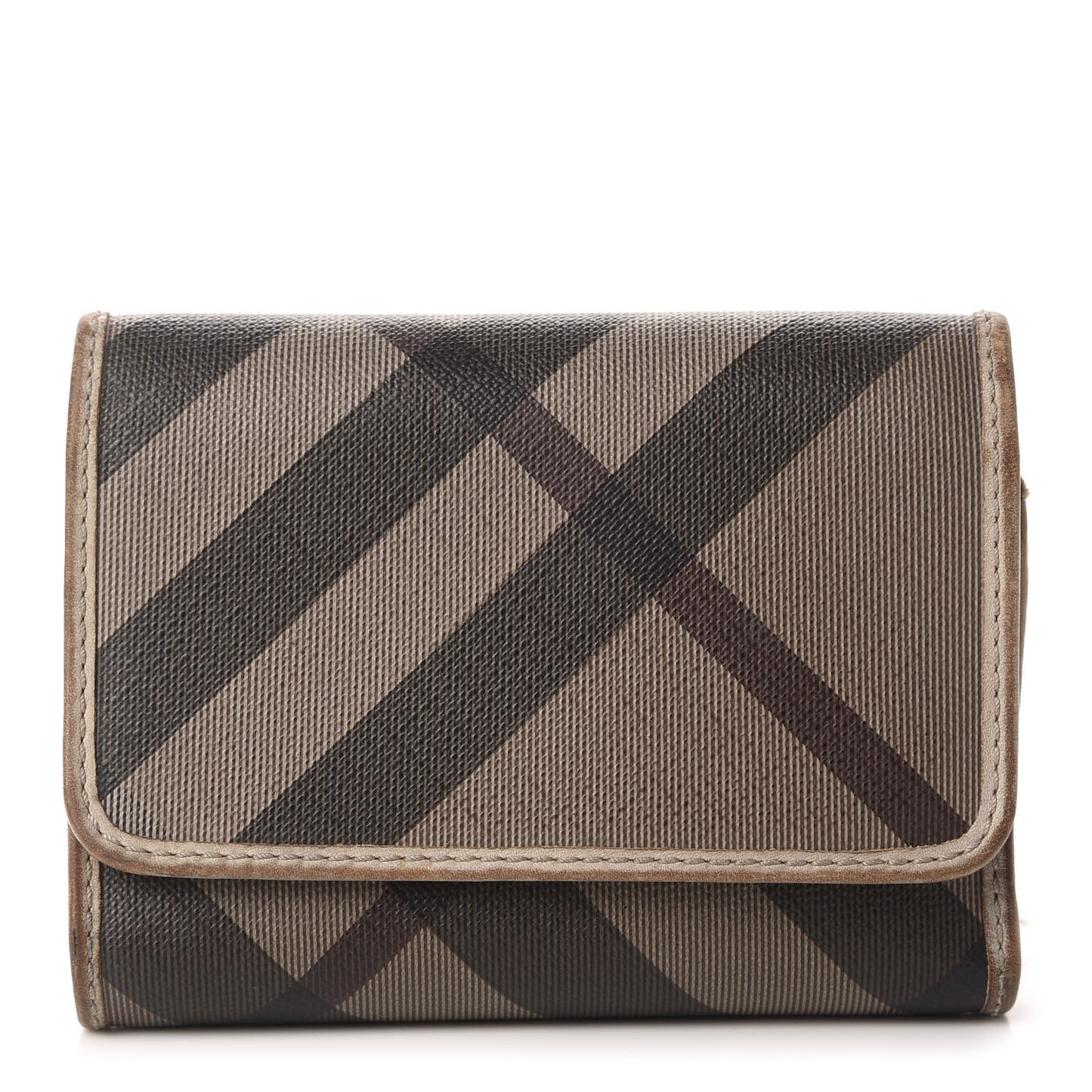 Smoked Check Medium Bellfield ID Wallet Trench