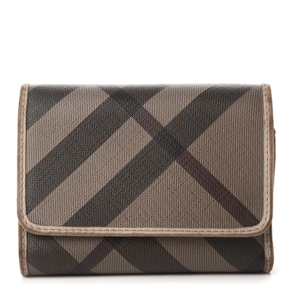 Burberry Smoked Check Medium Bellfield ID Wallet Trench 1 of 18