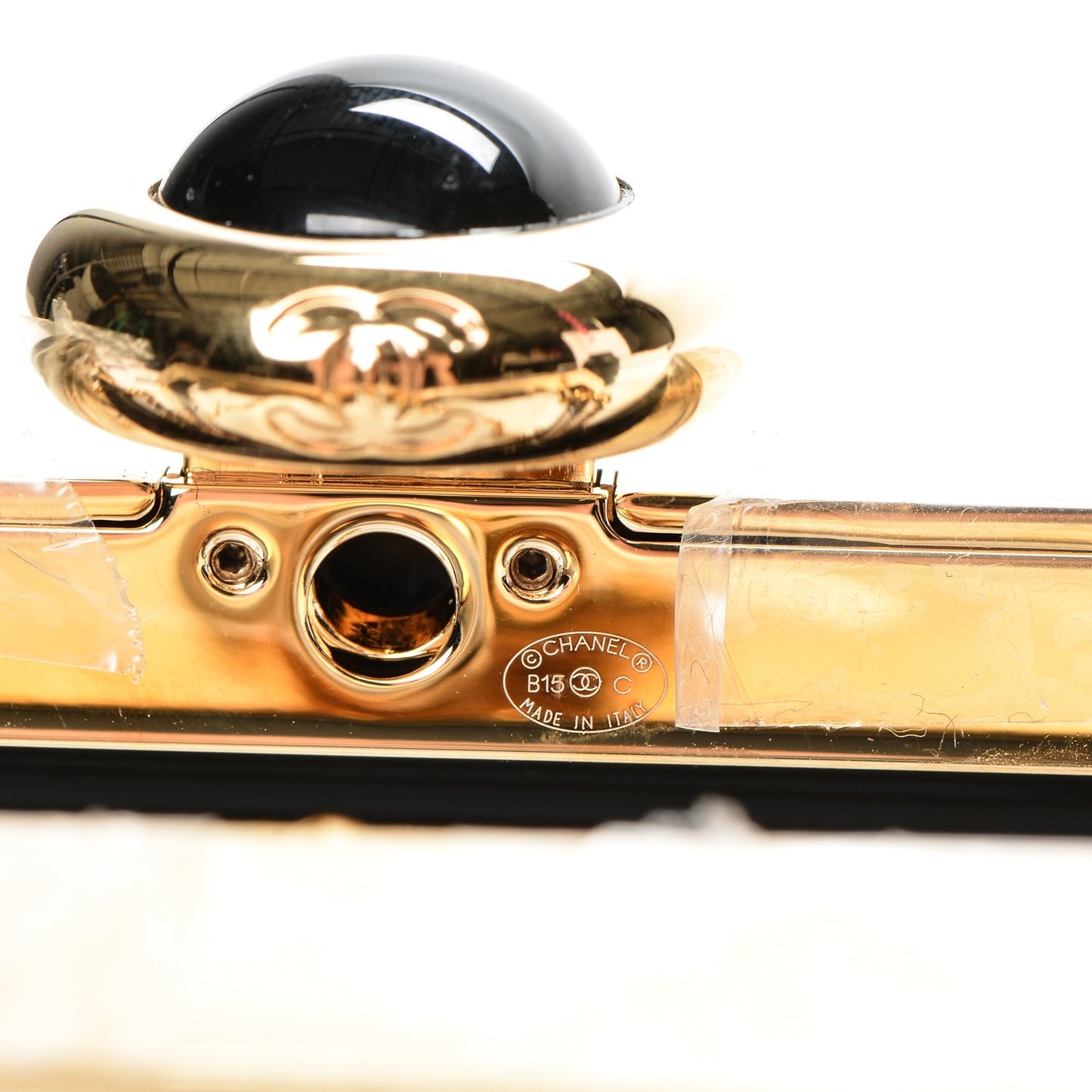 Plexiglass Premiere Minaudiere Clutch Black