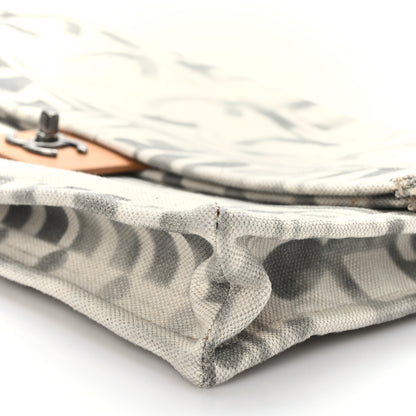 Chanel Canvas Iliad Flap Clutch Beige 9 of 9