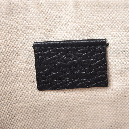 Gucci Pebbled Calfskin Kingsnake Print Clutch Black 6 of 9