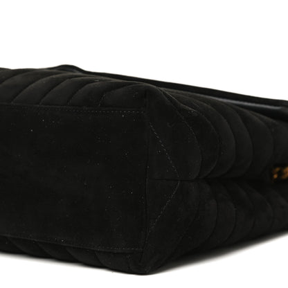 Saint Laurent Suede Y Quilted Monogram Medium Loulou Chain Satchel Black 20 of 20