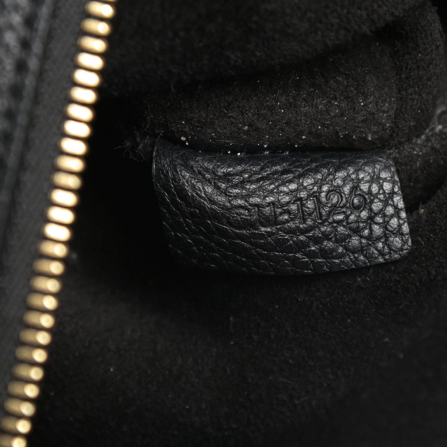 Soft Grained Calfskin Small Belt Cabas Phantom Black