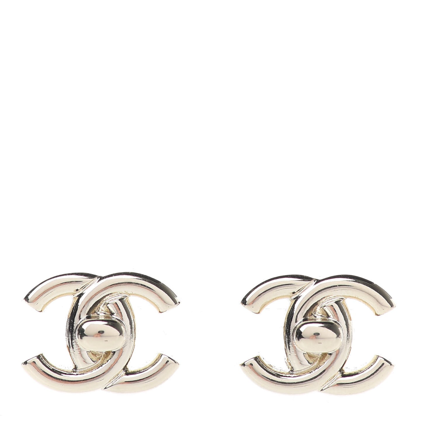 CC Turnlock Earrings Gold