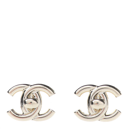 Chanel CC Turnlock Earrings Gold 1 of 5