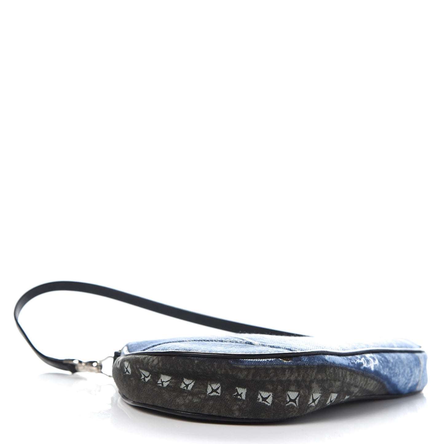 Canvas Jean Customise Mini Saddle Pochette Blue