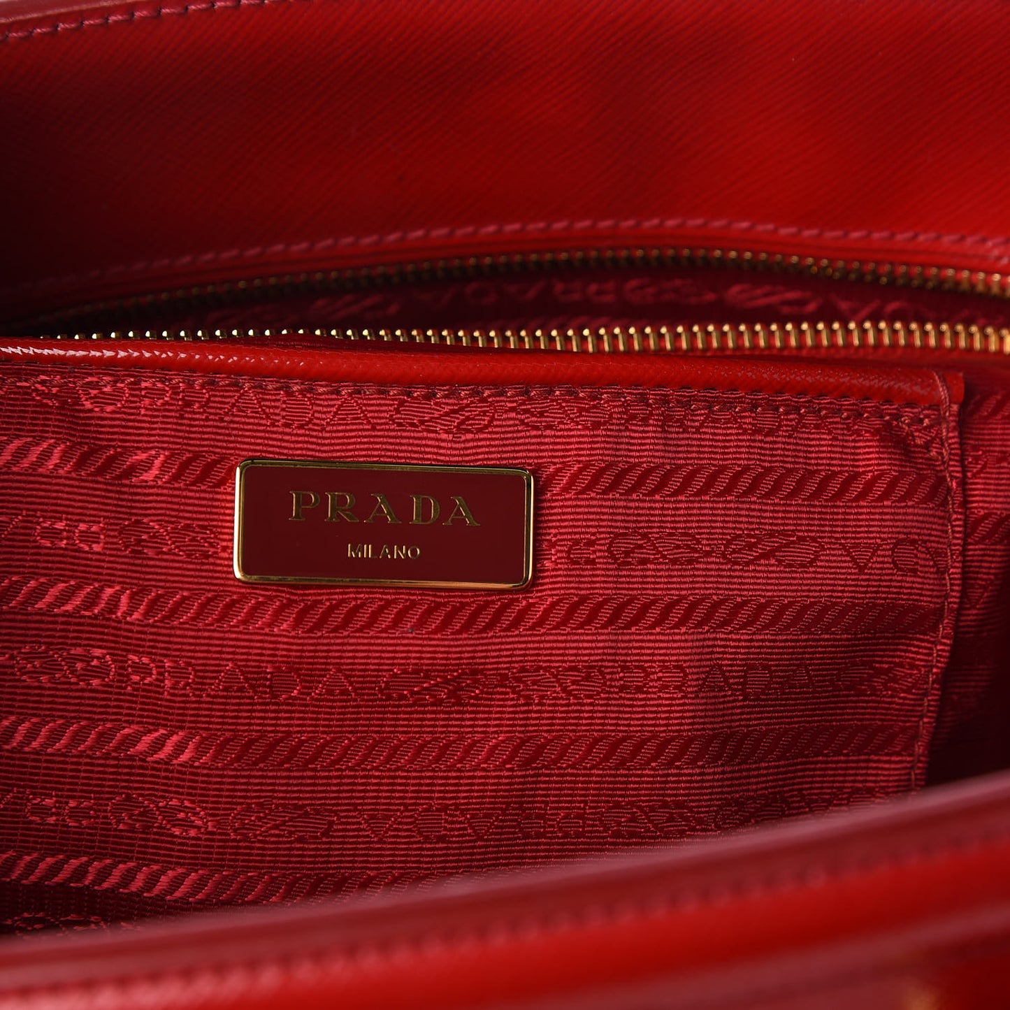 Saffiano Vernice Parabole Tote Rosso