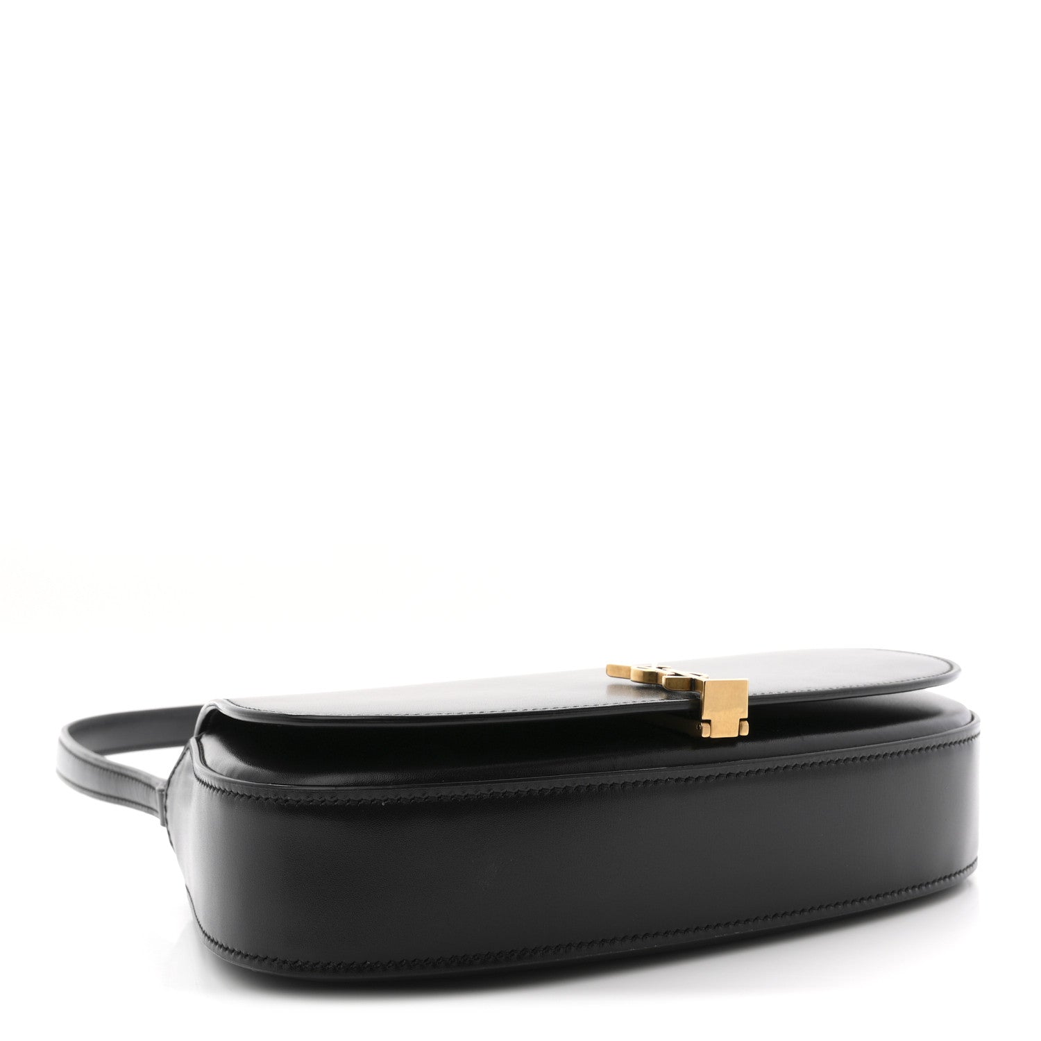 Saint Laurent Box Calfskin Mini Voltaire Shoulder Bag Black 4 of 12