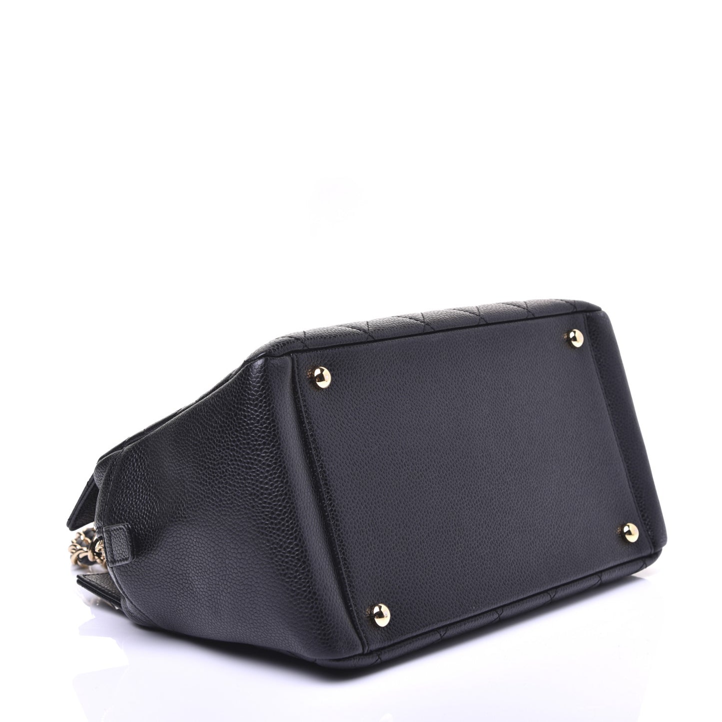 Caviar Quilted Petit Timeless Tote PTT Black