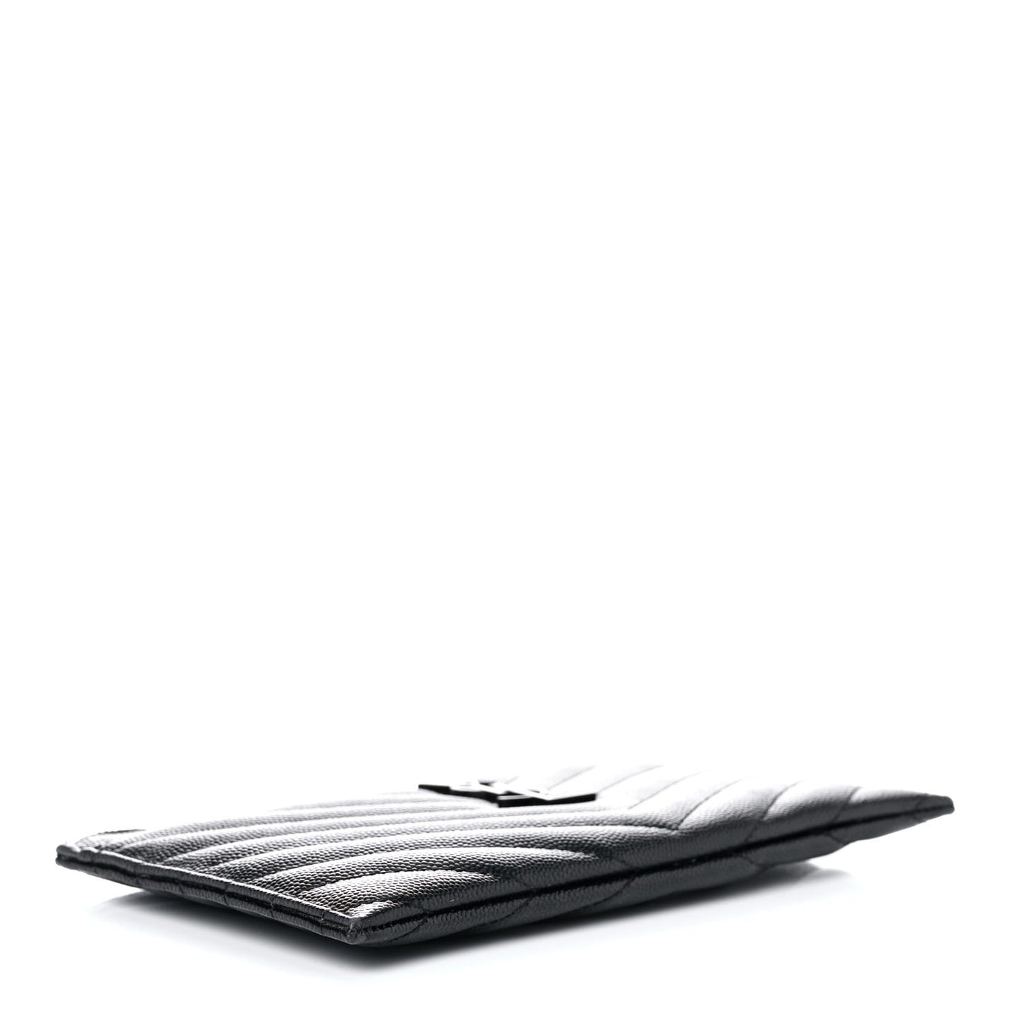 Grain De Poudre Chevron Monogram Bill Pouch Black