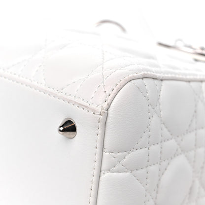 Christian Dior Lambskin Cannage Medium Lady Dior White 8 of 12