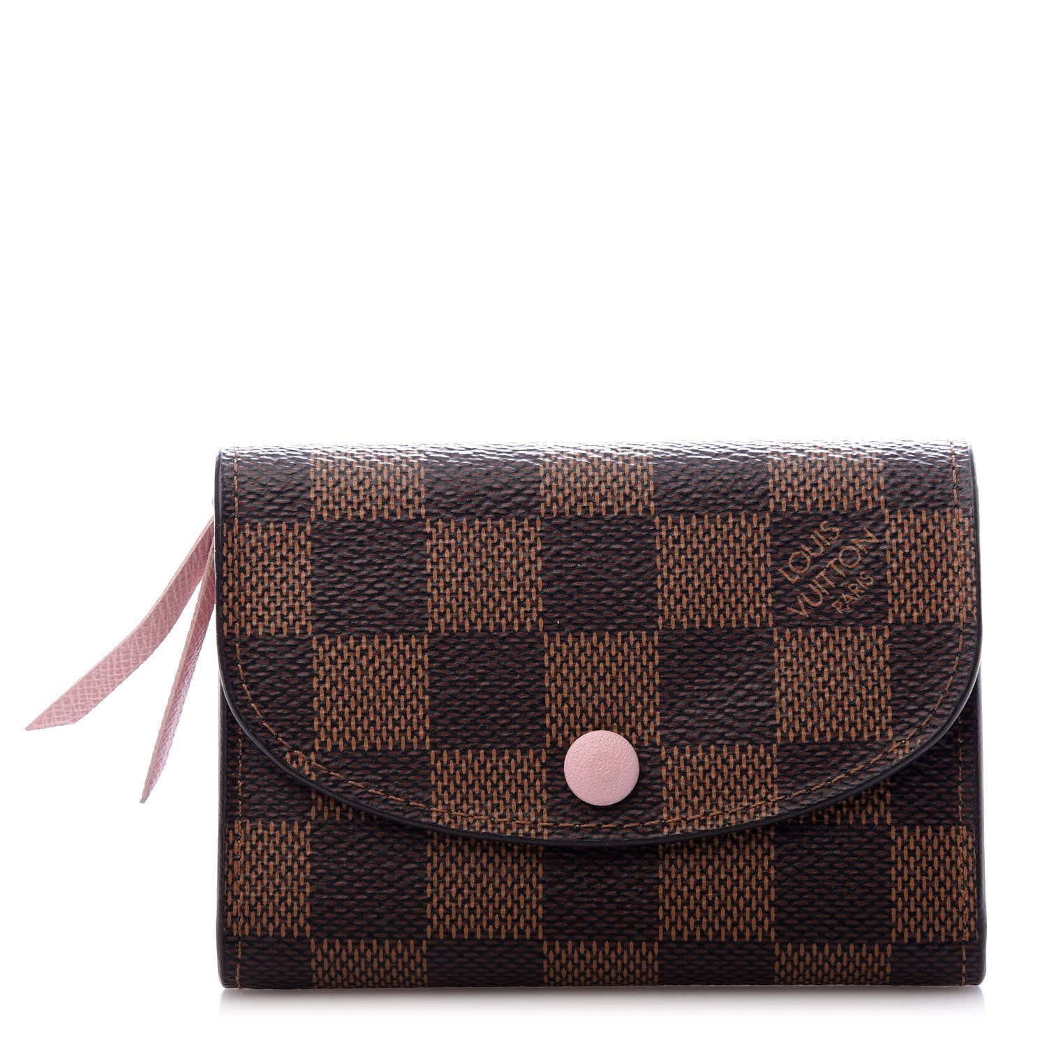 Louis Vuitton Damier Ebene Rosalie Coin Purse Rose Ballerine 1 of 7