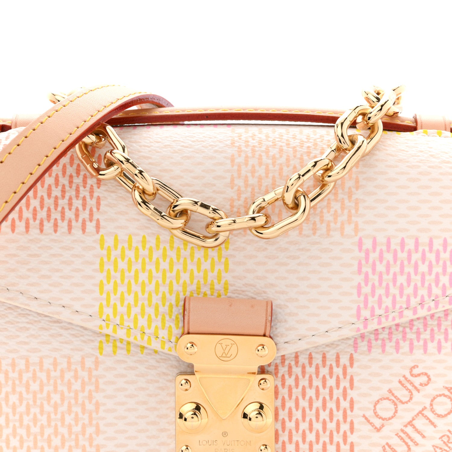 Louis Vuitton Damier Giant Pochette Metis East West Peach 1870563