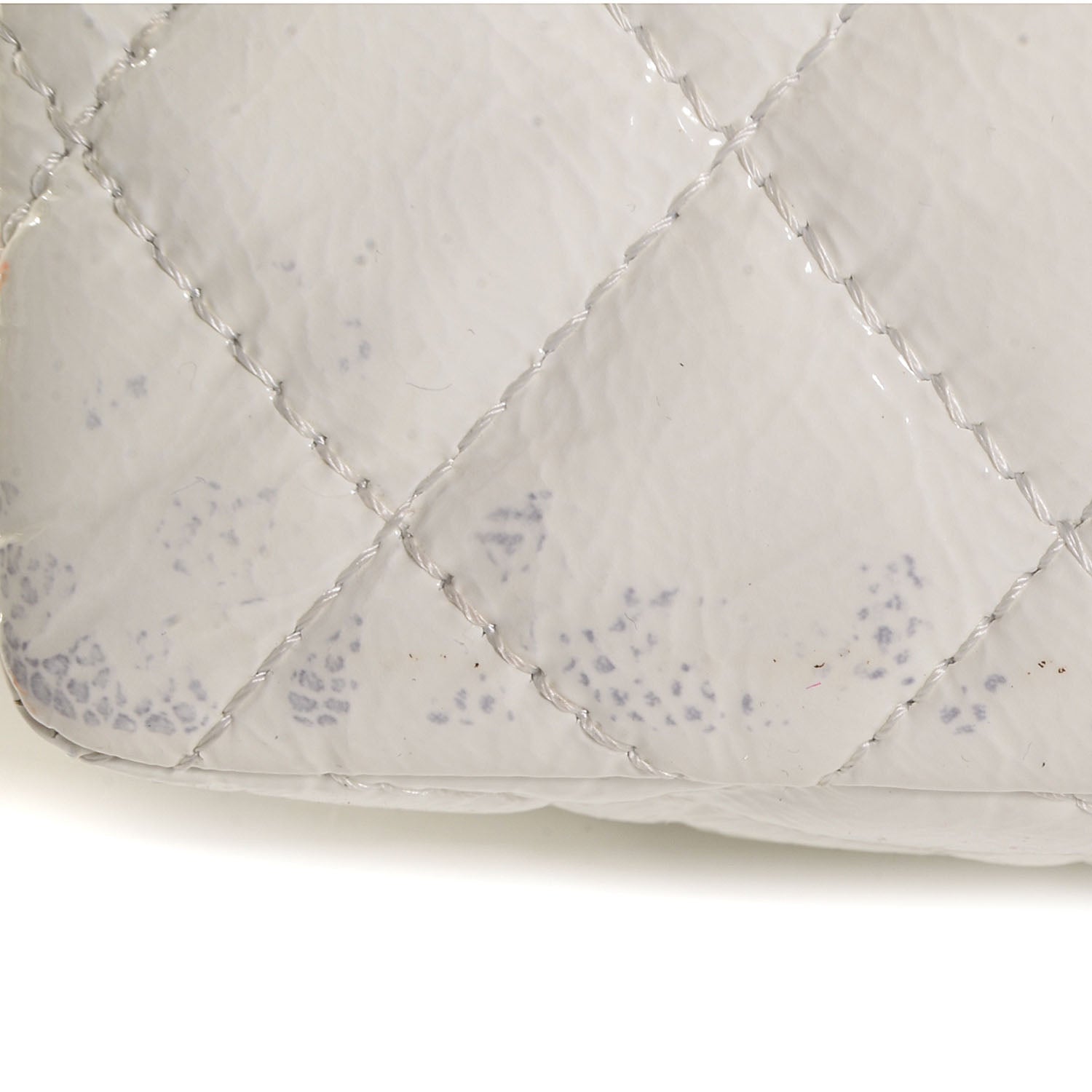 Chanel Distressed Patent 2.55 Reissue Flap 227 White 3 of 11
